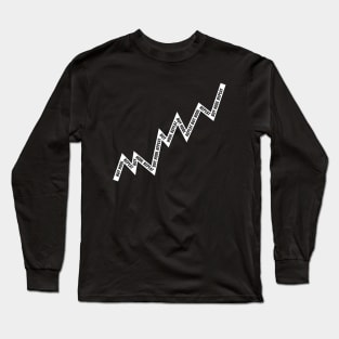 Buy Hodl Repeat Line Chart White Long Sleeve T-Shirt